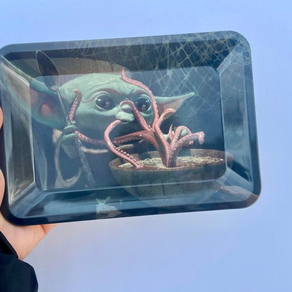 MINI TRAY Vintage Style Metal Small Tray / baby Yoda - Picture 6 of 6